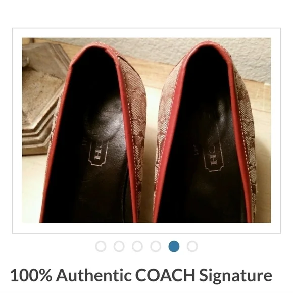 AUTHENTIC COACH SIG C/SUEDE SHOES SIZE 7.5 - Picture 5 of 15